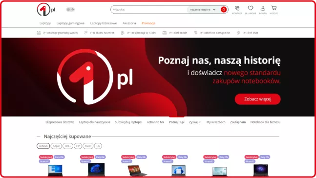 Sklep internetowy 1.pl - Pixlab.pl